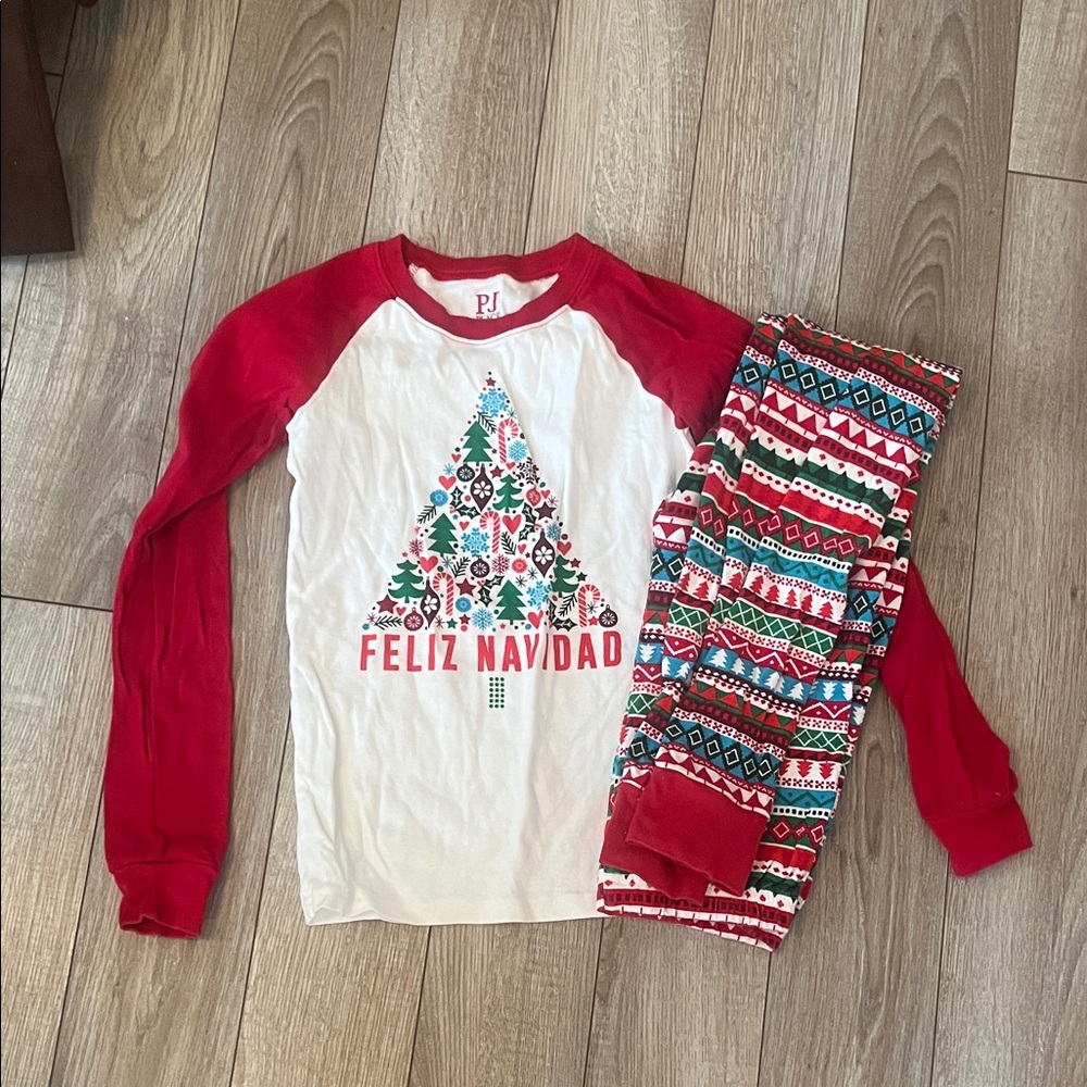 Place Red and White Pajama Top